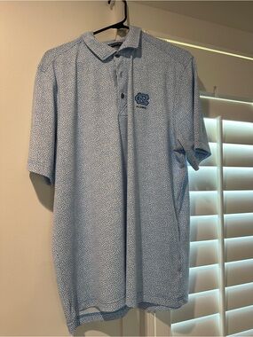 Cutter & Buck Carolina Blue Microdot Polo